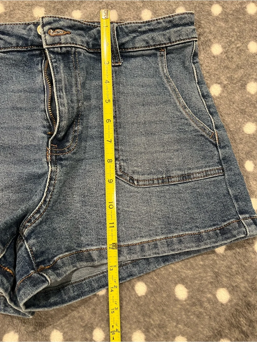 Celebrity Pink Blue Denim Shorts